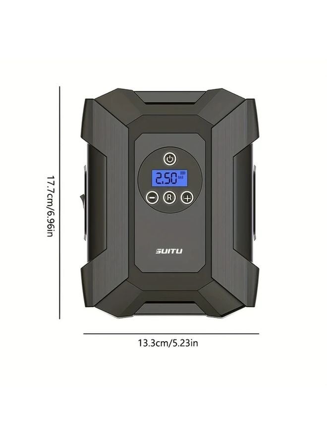 عرض رقمي سلكي مضخة هواء محمولة للسيارة للإطارات والمعدات الرياضية - Image 2